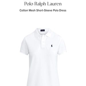 Polo Ralph Lauren Cotton Mesh Polo Tshirt Dress LG